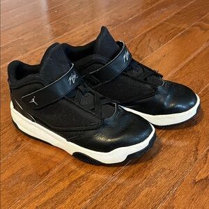 Jordan Kids Black and White Sneakers